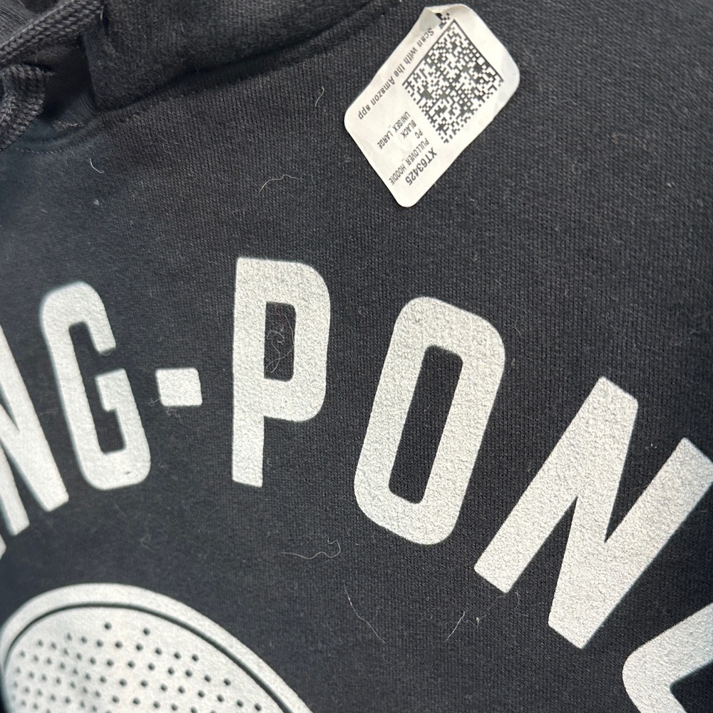 Gildan Black Ping Pong Graphic Hoodie - Picture 4 of 9